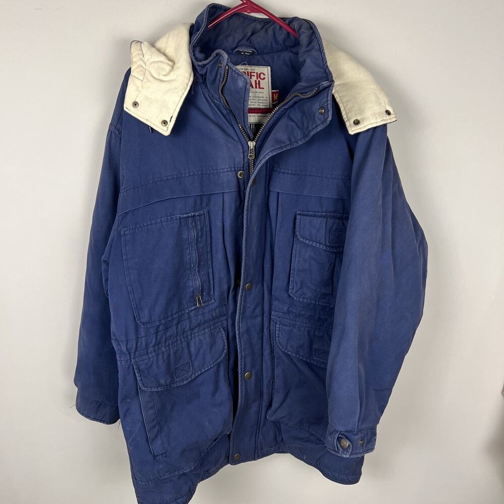 Pacific Trail Men’s Parka Coat‎ Medium Flannel Lined Heavy Hooded